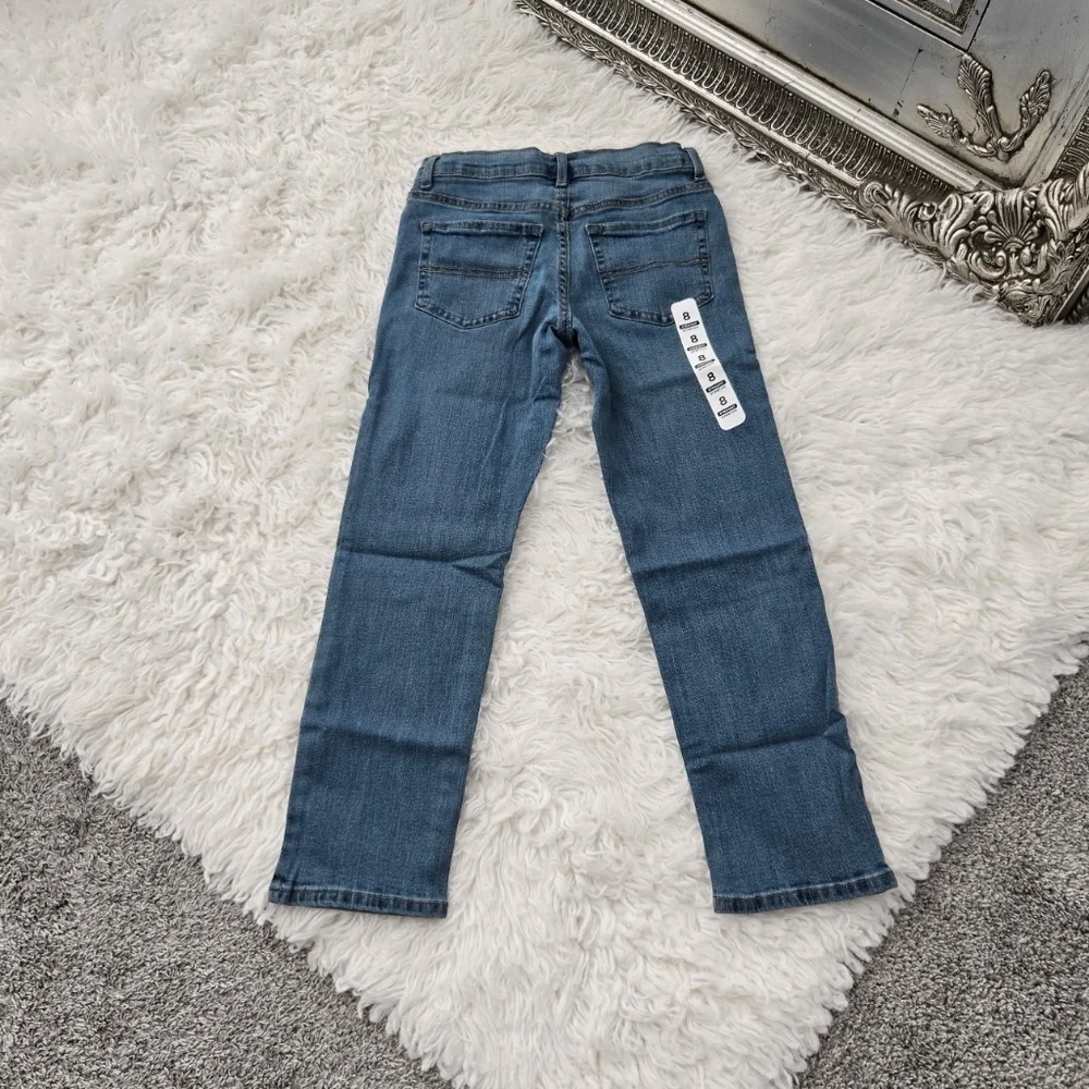 The Children's Place STRAIGHT STRETCH Adjustable waist jeans. Size 8. New.